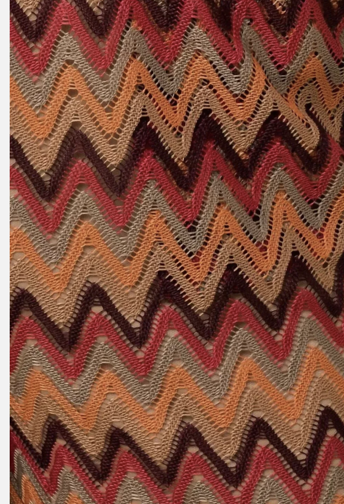 Gilli crochet chevron jumpsuit in Multi NWT size M