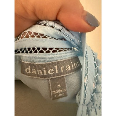 Daniel Rainn Light Blue Sleeveless Blouse Size Medium