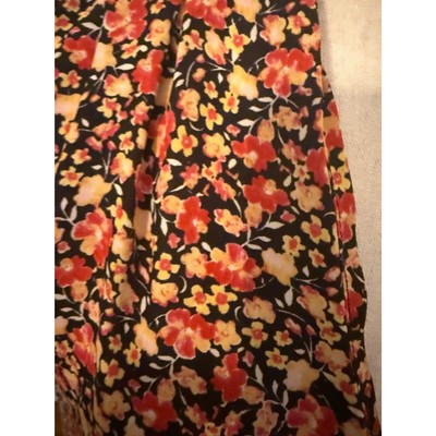 Rose & Olive Sleeveless Shirt Red/Black/Yellow Floral New Medium
