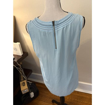 Daniel Rainn Light Blue Sleeveless Blouse Size Medium