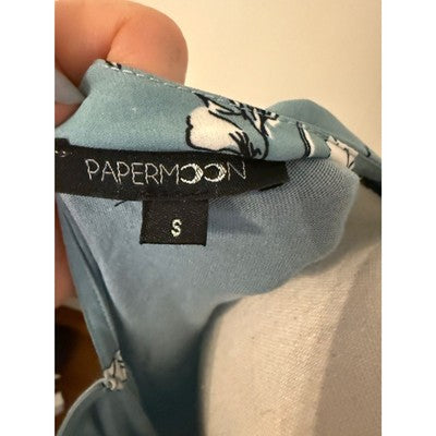 Papermoon Top Blue/Green with Flowers New