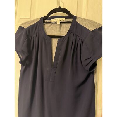 Daniel Rainn Womens Top Size Medium Navy & Gray