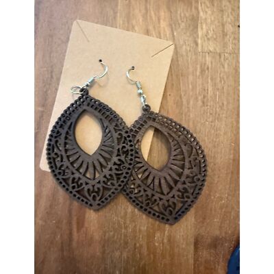 Wooden Earrings (VARIETY of Colors) Pick 1