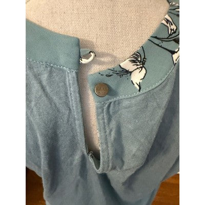 Papermoon Top Blue/Green with Flowers New