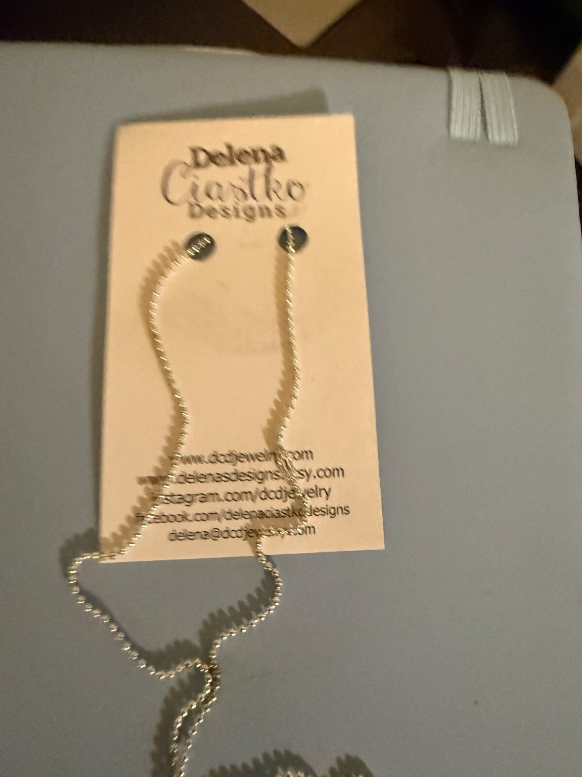Silver I love you a latte necklace - BRAND NEW