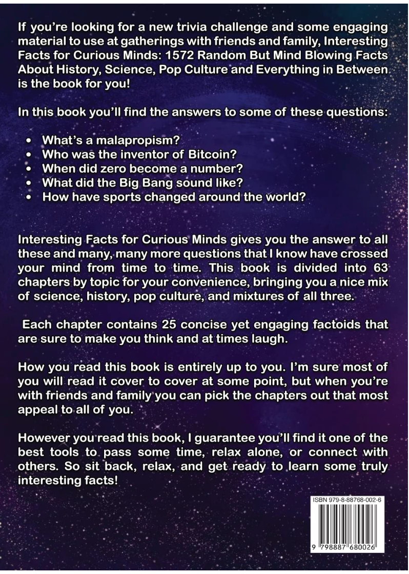 Interesting Facts For Curious Minds: 1572 Random But Mind-Blowing Facts NEW