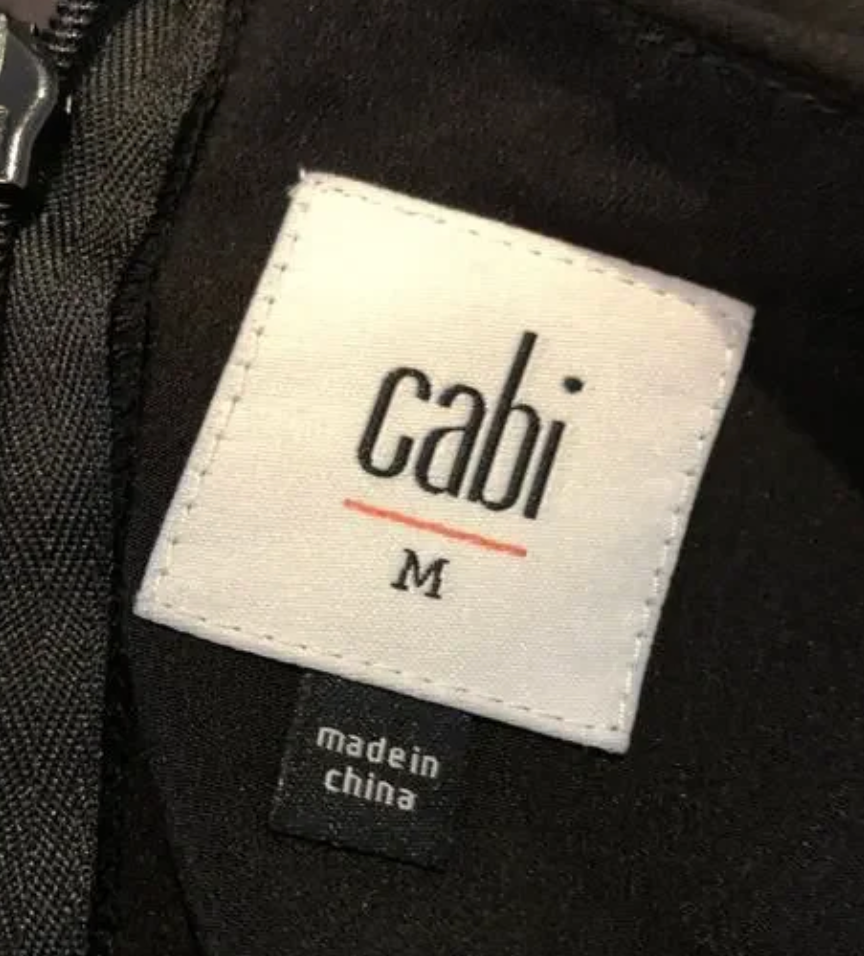 Cabi Indulgence black peplum style top size Medium #5205 NWOT