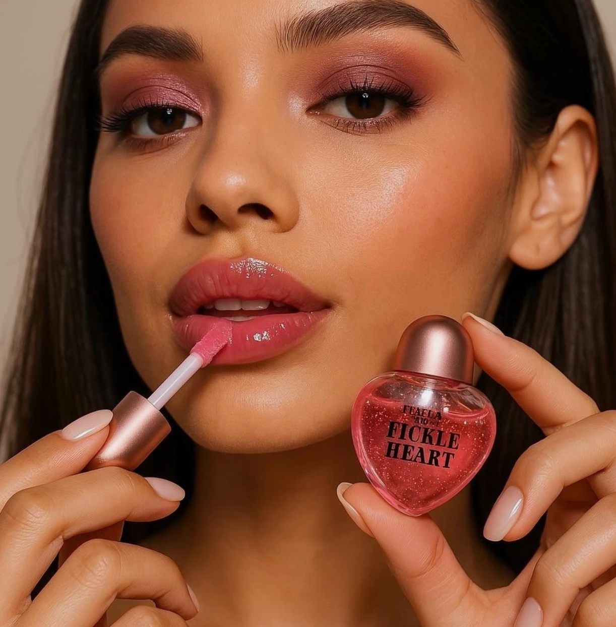 Italia Deluxe Fickle Heart 3-Piece Lip Oil Set - Color Changing to skin pH Level
