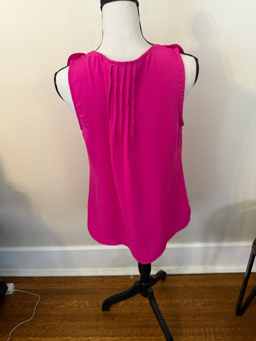 Skies Are Blue Hot Pink Ruffle Blouse