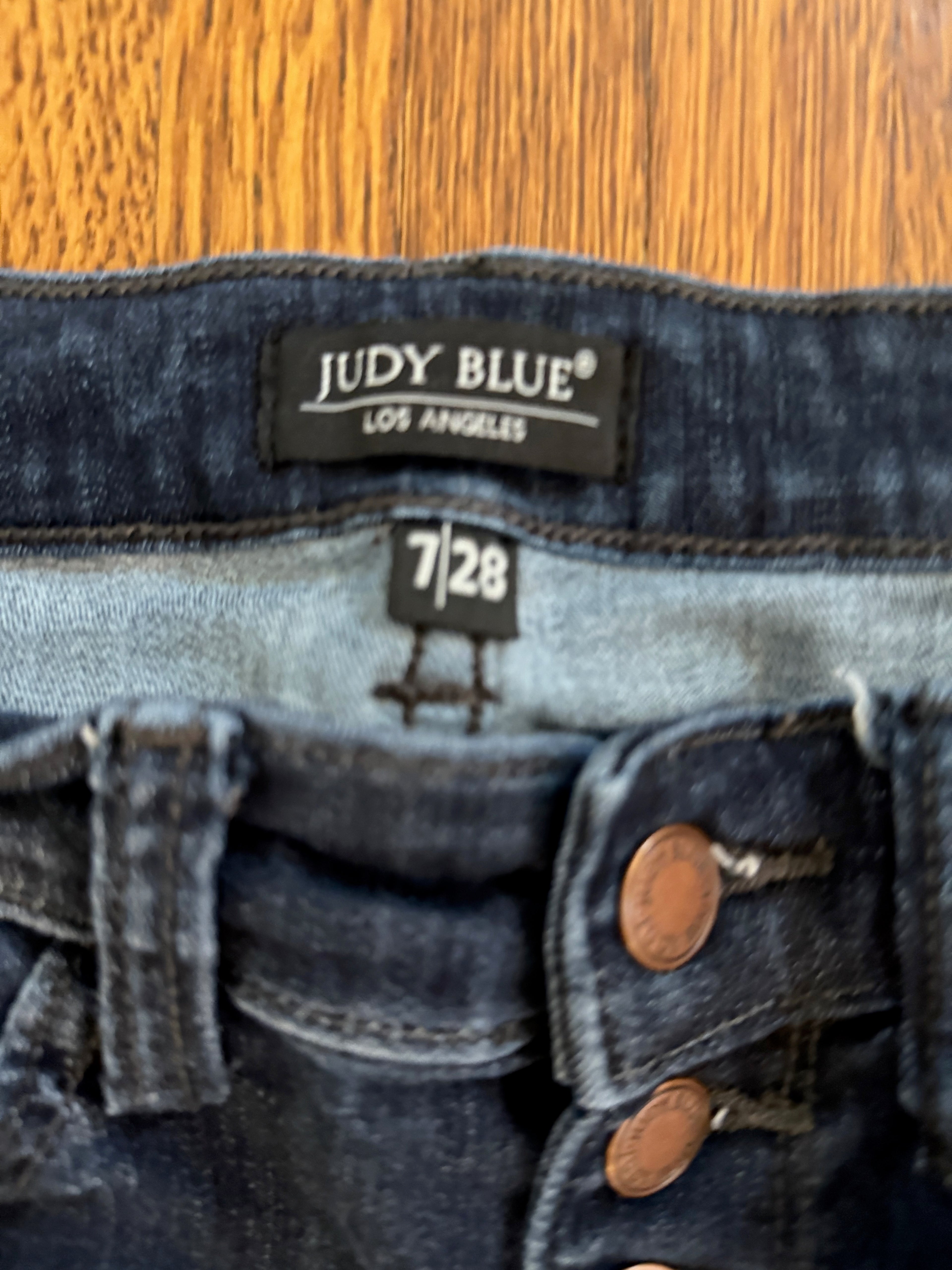 Judy Blue Denim with button-fly Size 7/28