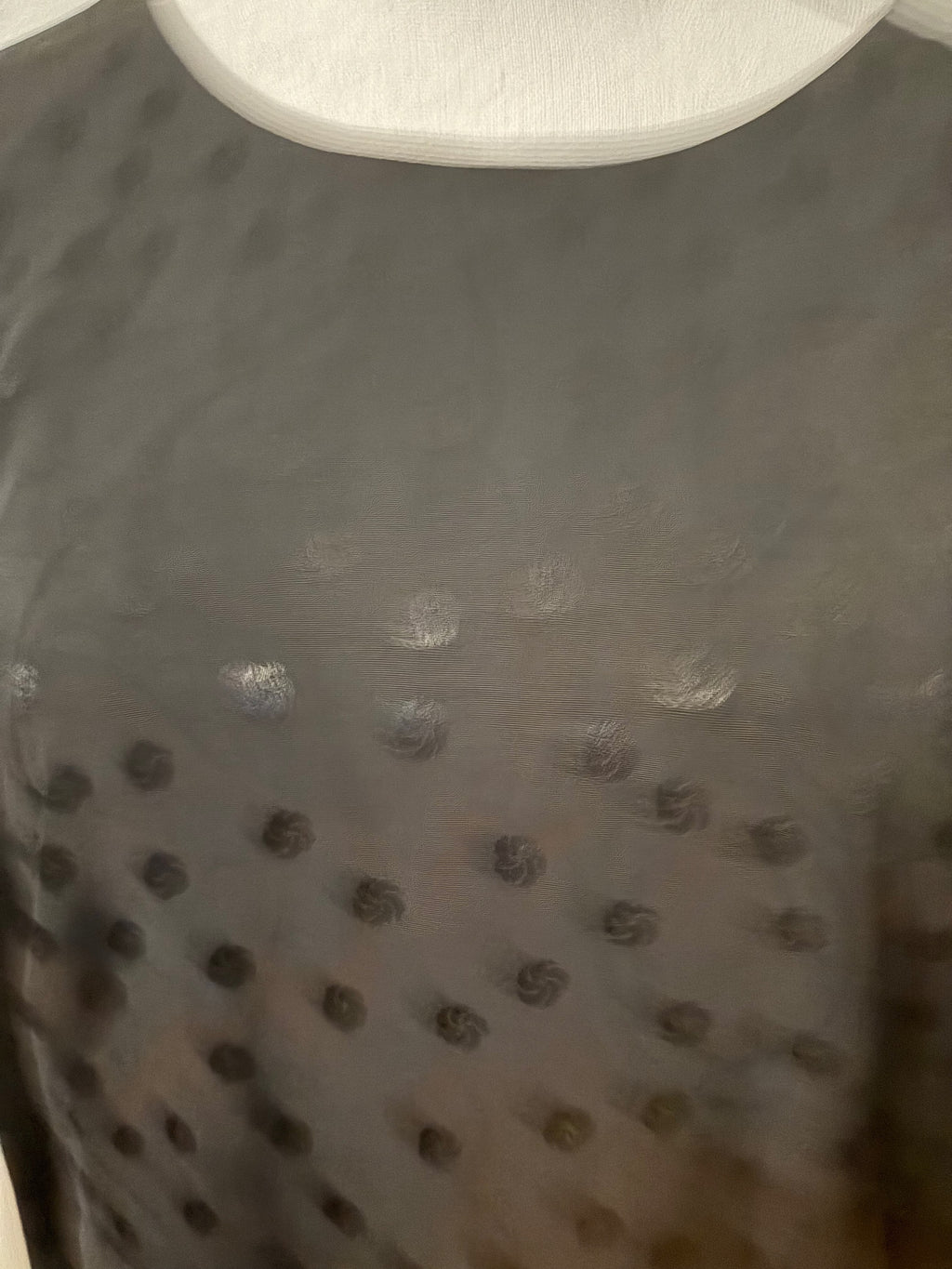 J. Crew Dress in Black Dot Long-sleeve - Size 10