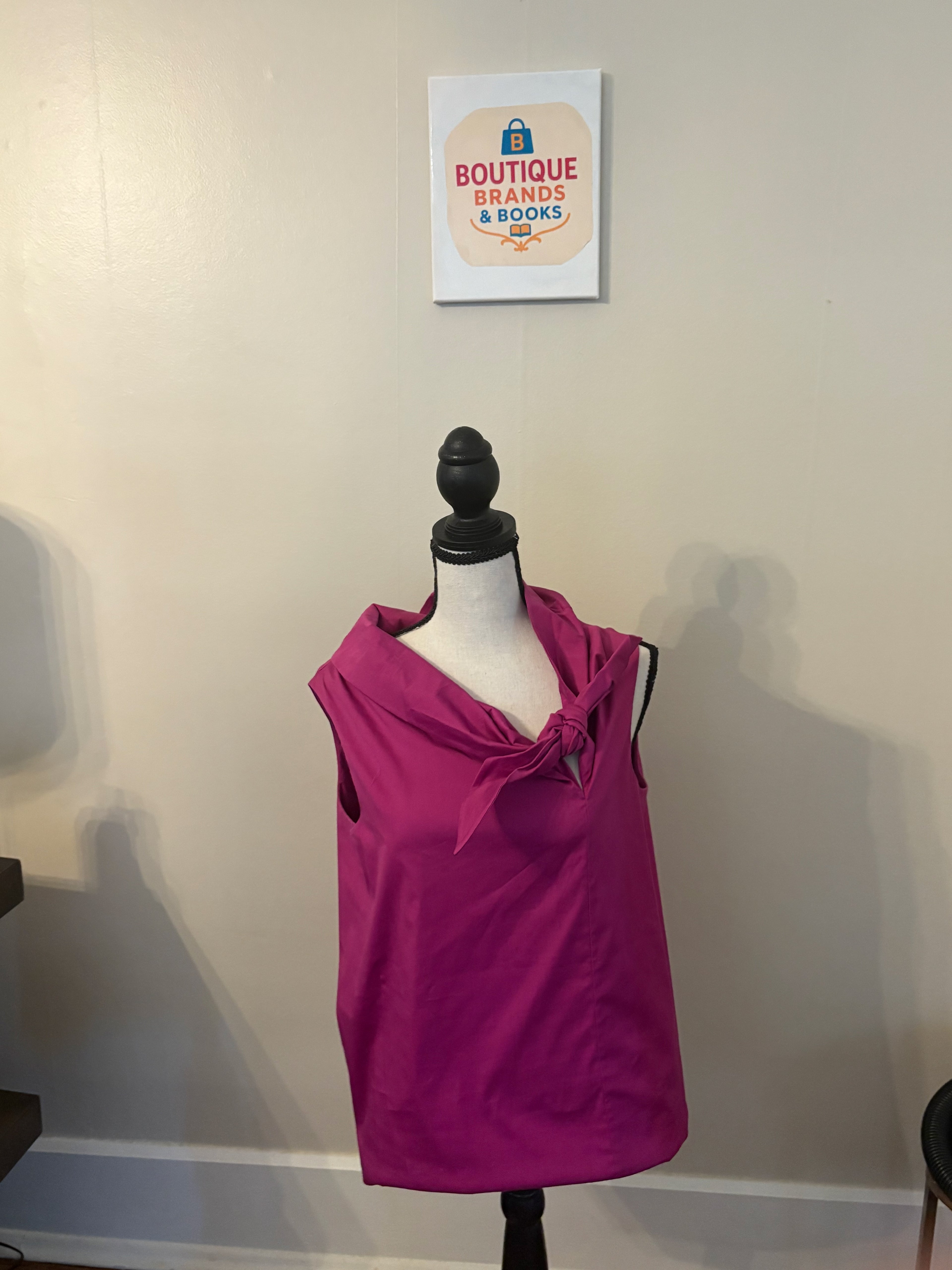 Anthropologie Theory Woman’s Medium Sleeveless Pink Silk Blouse 081209