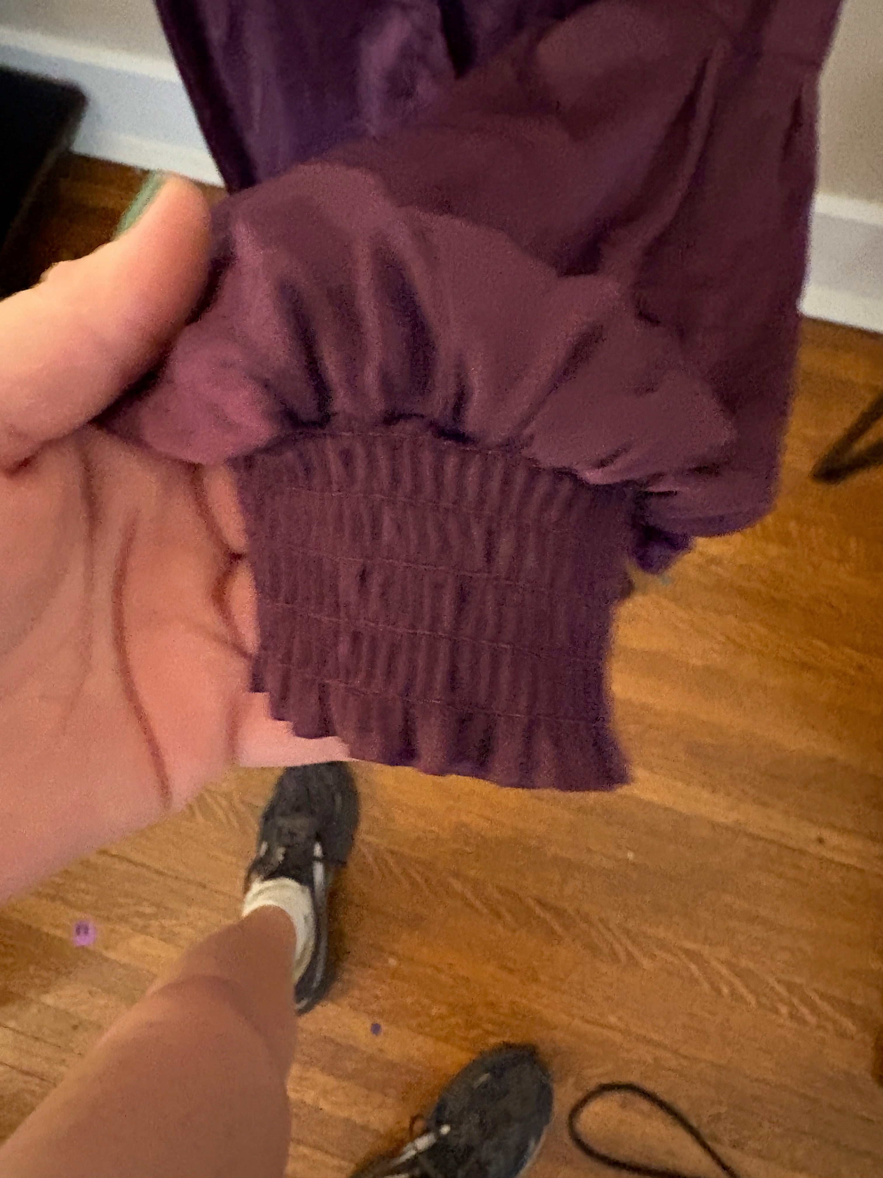 CAbi Beguile Blouse Tunic Top  M Purple