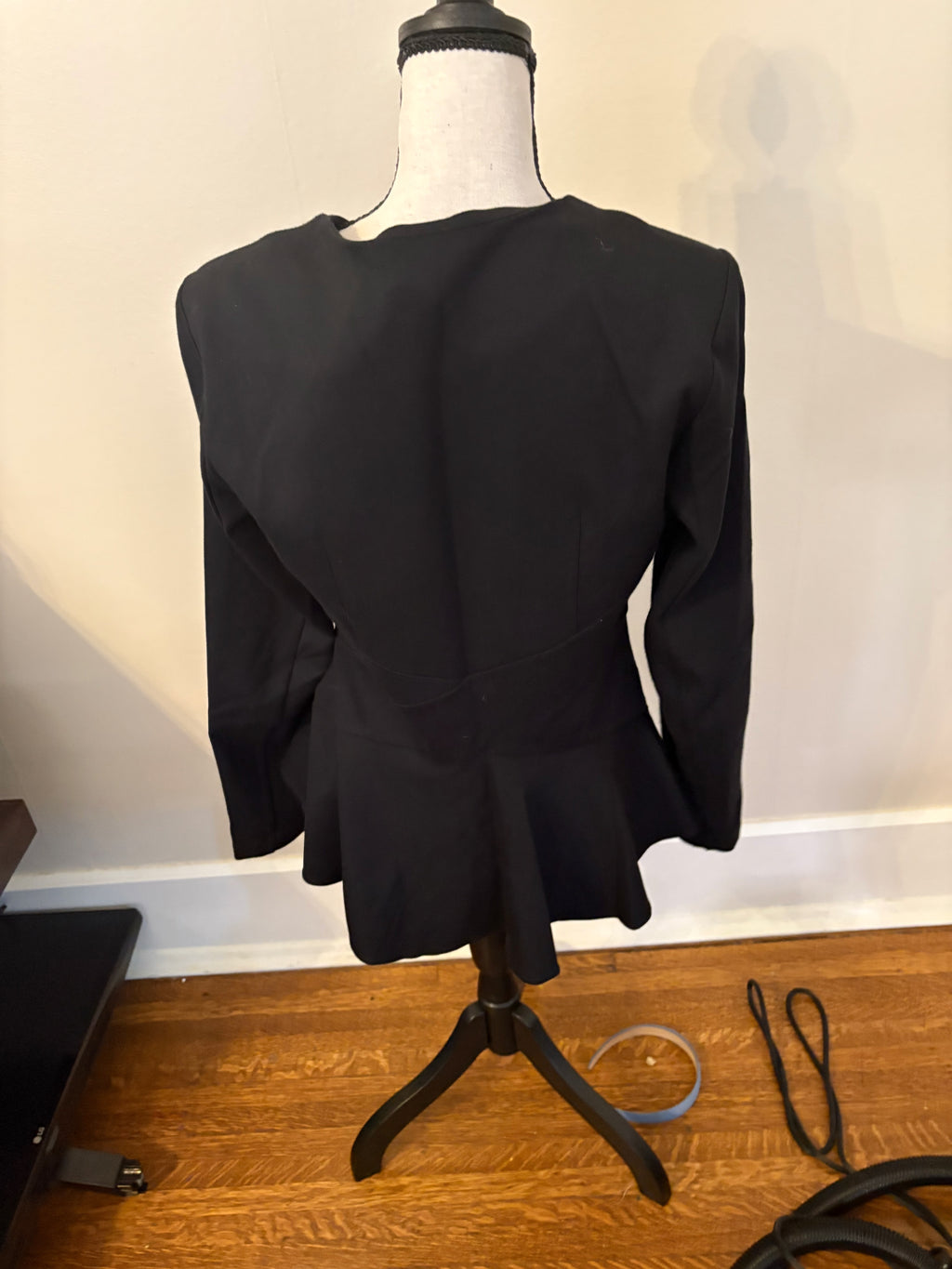 CAbi Crisscross Zip Dress Jacket Size S