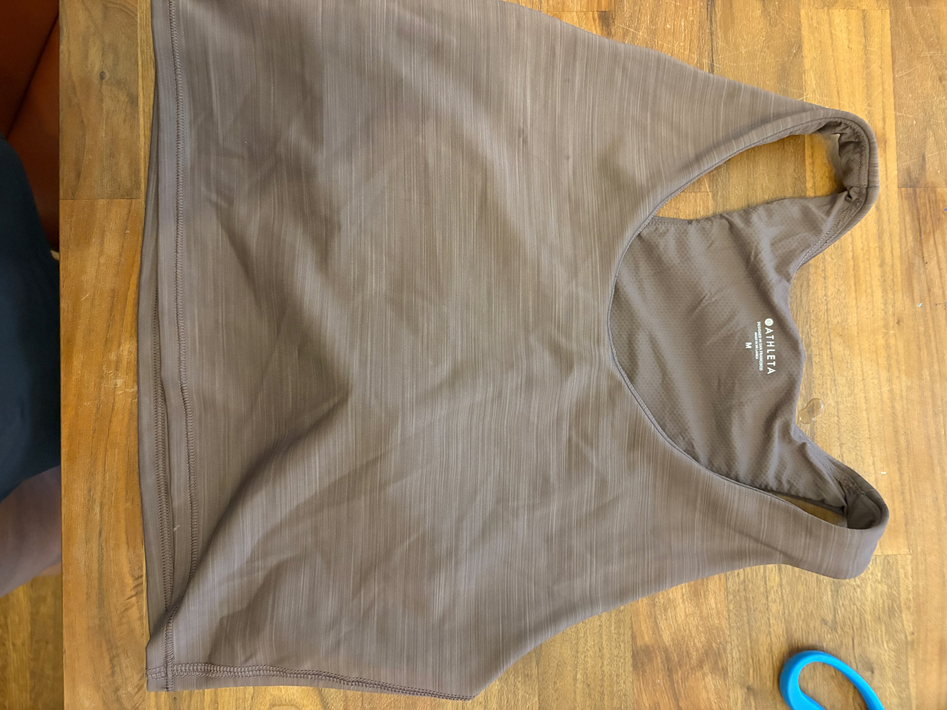 Athleta Brown Racerback Crop Tank Top – Size M