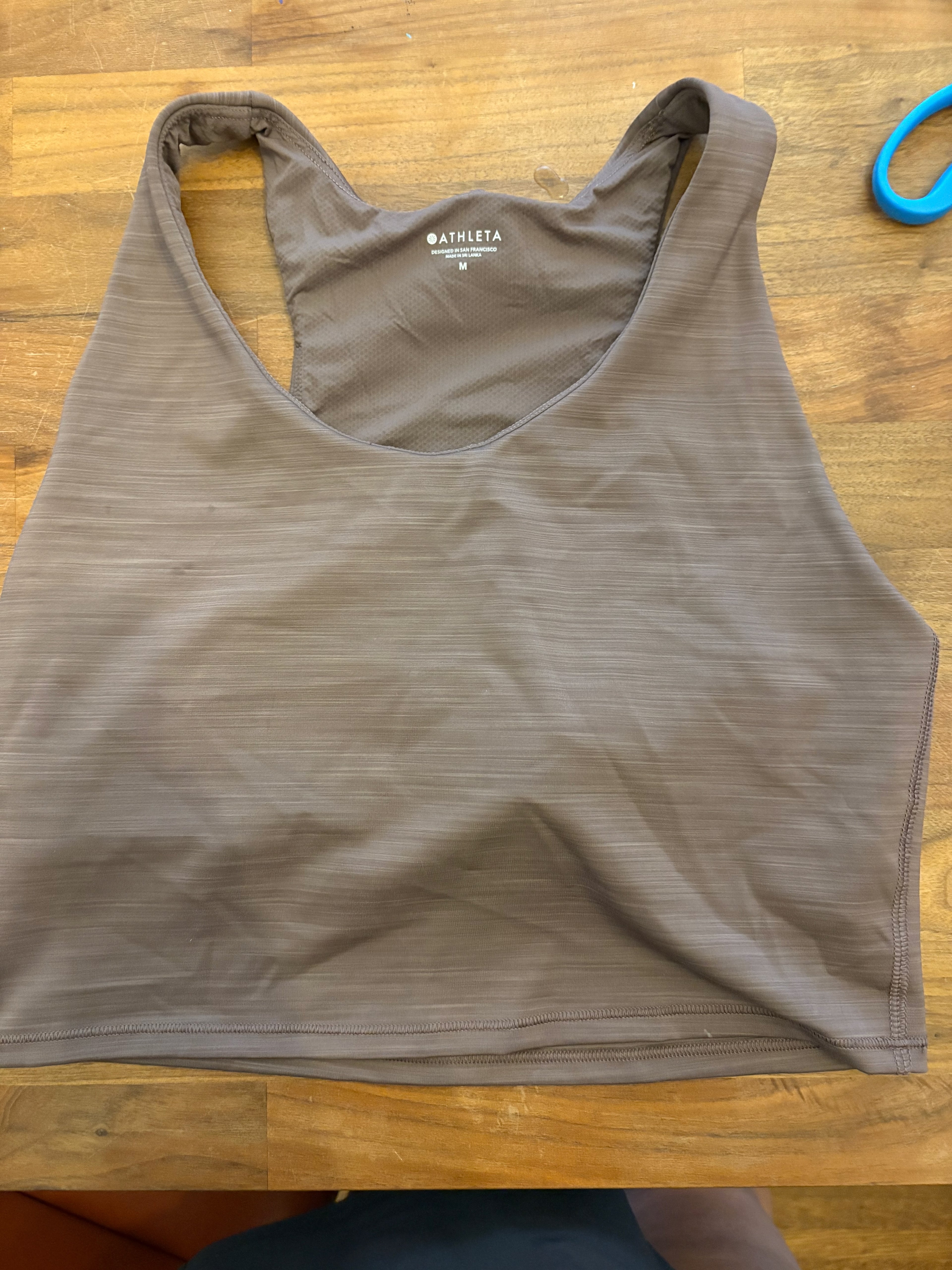 Athleta Brown Racerback Crop Tank Top – Size M