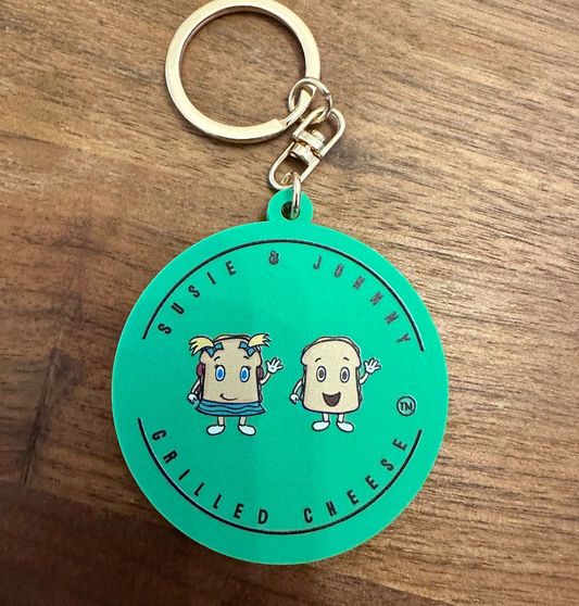 Susie & Johnny Grilled Cheese Key Chains
