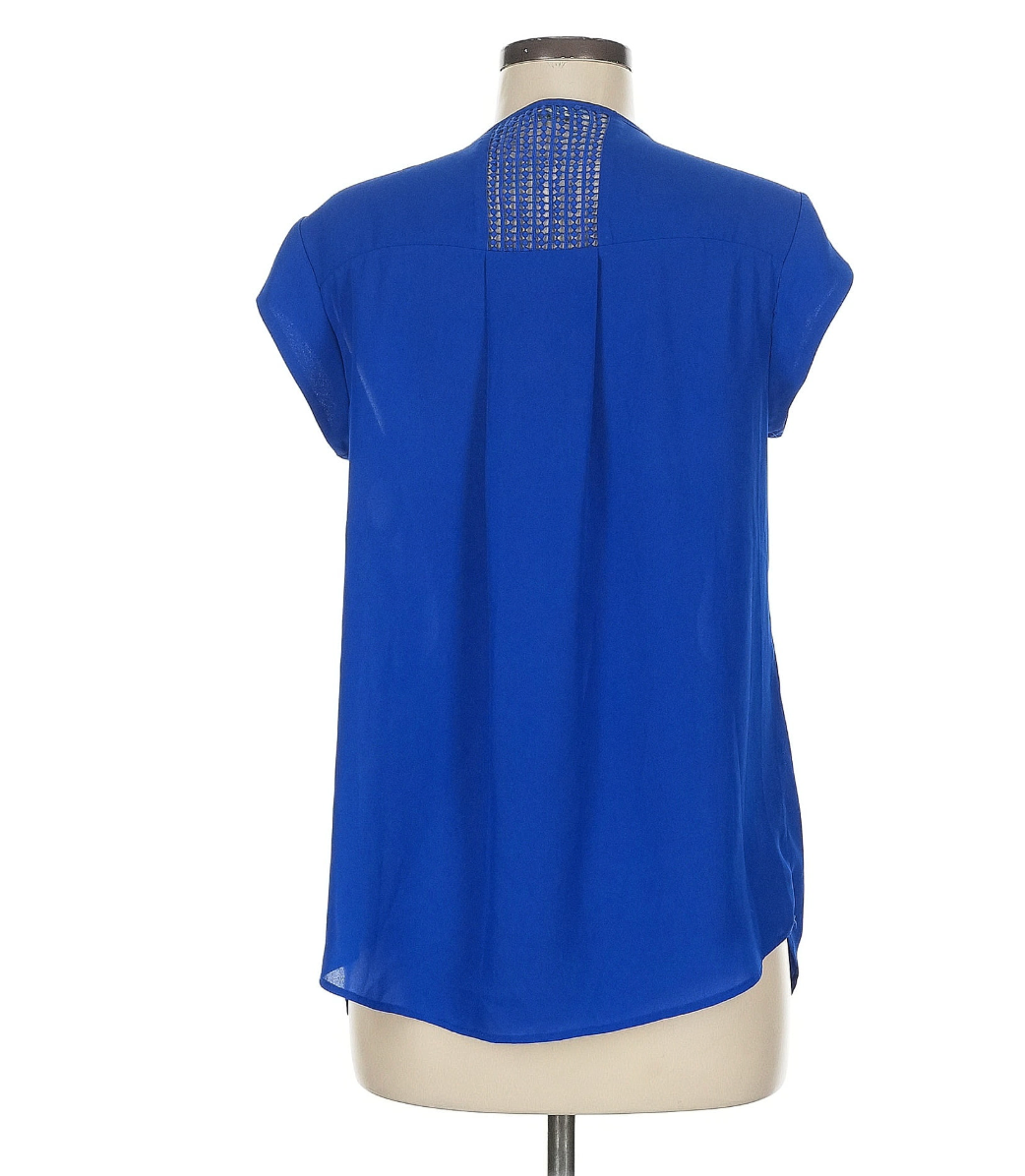 Daniel Rainn Short Sleeve Blouse Royal Blue Size PM